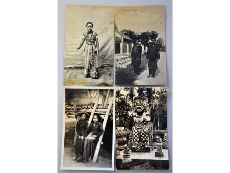 collectie ca. 160 ex. oude en zeer oude met beter en leuke frankeringen in 2 albums