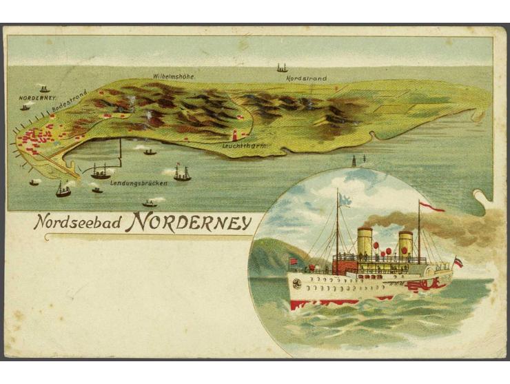 ca. 1000 ex. oude en zeer oude met veel Duitsland o.a. litho kaarten etc. in doos