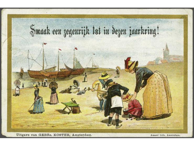 5 voorlopers 1887-1890 alle gefrankeerd