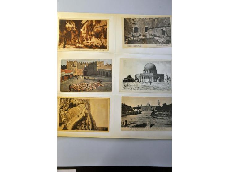 Judaica ca. 200 ex. Jerusalem oude en zeer oude met beter en iets poststukken in album