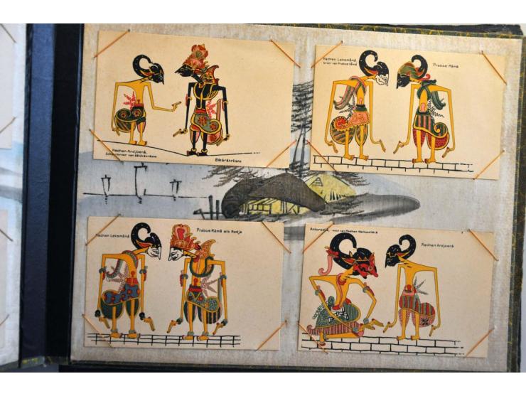 , Indonesië 48 ex. oude en zeer oude in mooi album