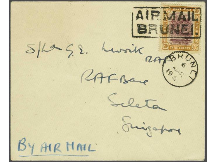 RAF coral survey flight 1931, envelope carried on the first phase of the air survey flight by flying-boat S.1162 (pilot : squ
