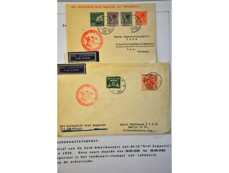 Südamerikafahrt 1930. Group of 6 items consisting of card with normal franking to Canada, return flight from Argentina (cover