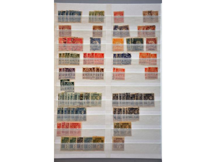 Local Post, stock used and */** with many better stamps on stockcards. High catalogue value!
