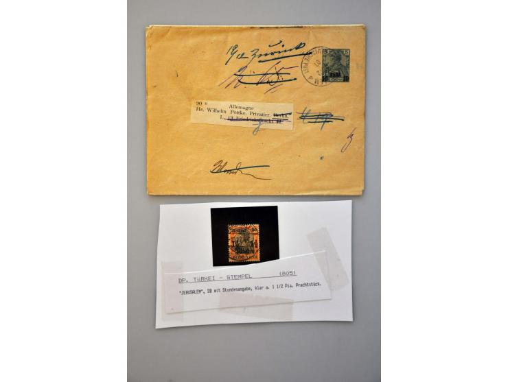 small collection used of stamps and postal stationery