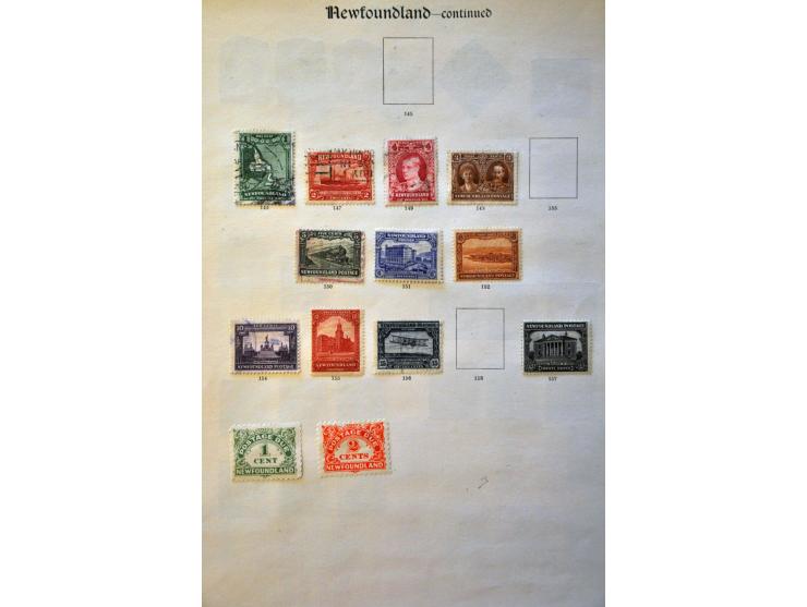 , New Brunswick, Prince Edward, Nova Scotia etc. collection with better ex. and some forgeries on album leaves 