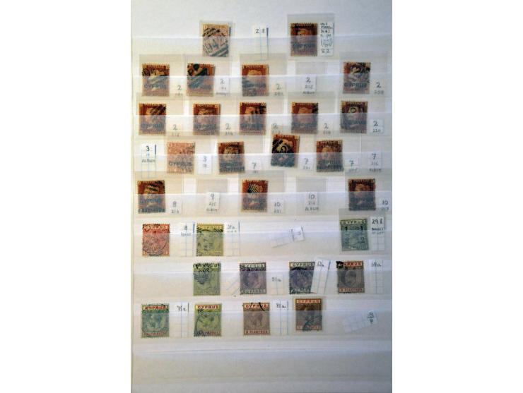 good collection 1880-1935 used with many better ex. and sets on album leaves and stockpage 
