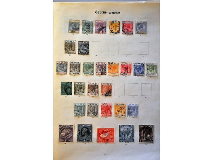 , Gibraltar and Morocco collection with better ex. on album leaves 
