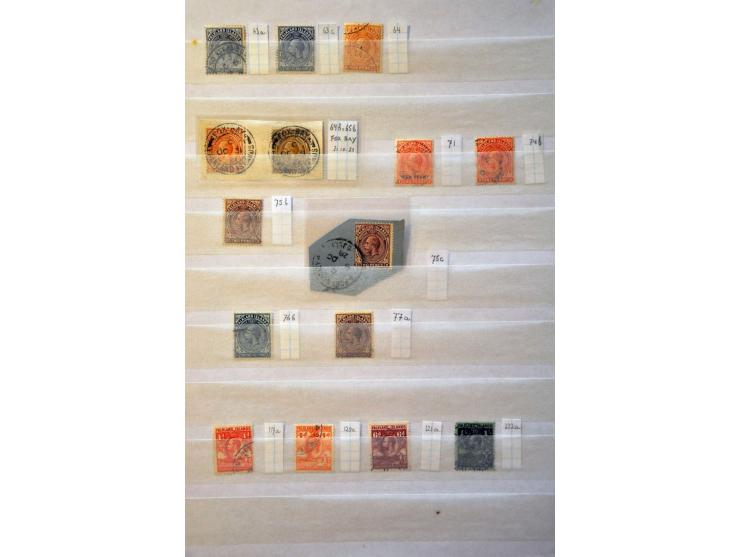 good collection 1869 (FR1 cut out from cover) - 1935 used with many better stamps (SG 41-42, 49-50, 68, 80, 126, 135, etc.) o