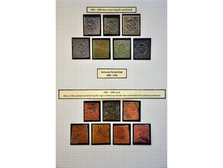 collection 1866-1894 nicely arranged with background information on leaves