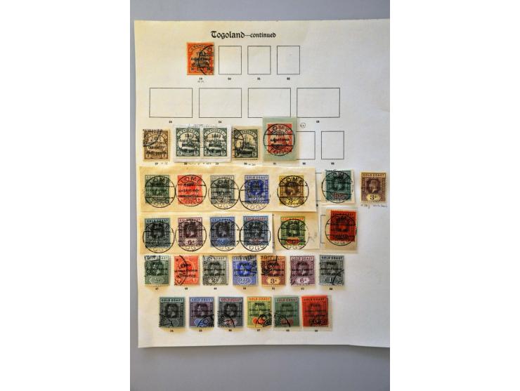 collection 1914-1916 used with many better ex. with SG 1 certificate BPA, SG 9 and SG 30 certificates Brandon, SG 7 signed Br