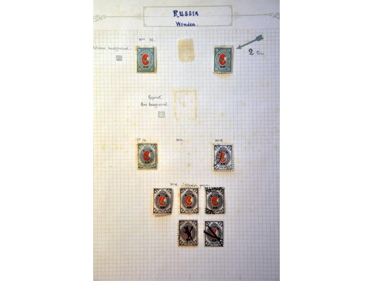 Postoffices in China, Crete and Levant, collection used and */** with better material and some overprint varieties on album l
