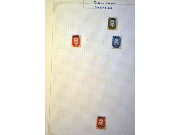 Postoffices in China, Crete and Levant, collection used and */** with better material and some overprint varieties on album l