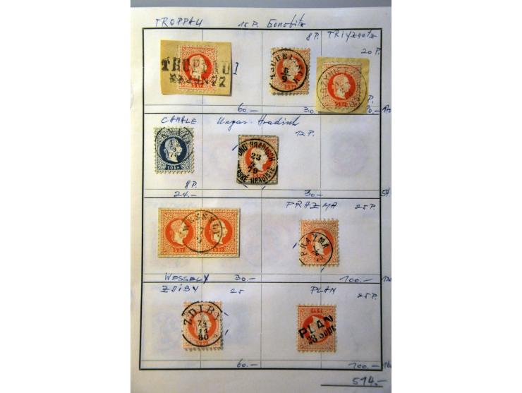 cancellations mainly on issue 1867, about 120 nice strikes in approval booklet