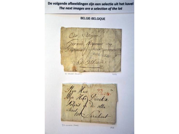 collectie poststukken en gedenkbladen vanaf 1799 in album
