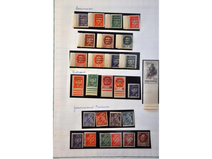 including better stamps, classics, Liberation, 3 values Besetztes Gebiet Nordfrankreich signed Pickenpack etc. in 2 stockbook