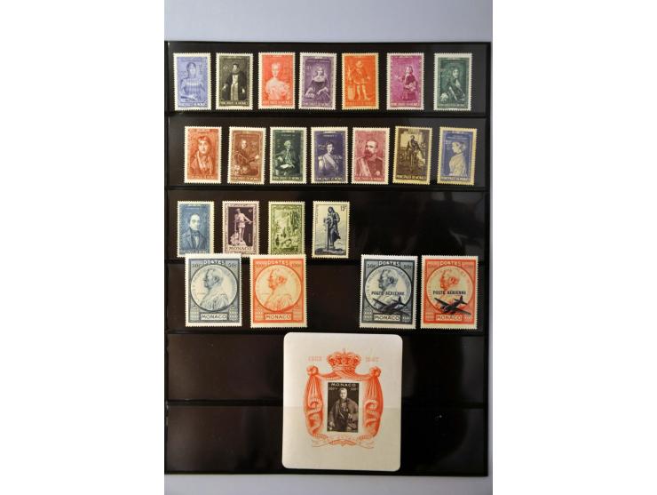 mostly */** including Red Cross blocks (Yv 3a, 3b, 4a and 4b ** (4b gum toned) in Davo binder