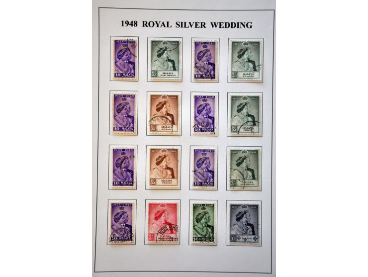 omnibus 1937-1951 a very nice used collection including Royal Silver Wedding 1948 complete and UPU 1949 virtually complete in