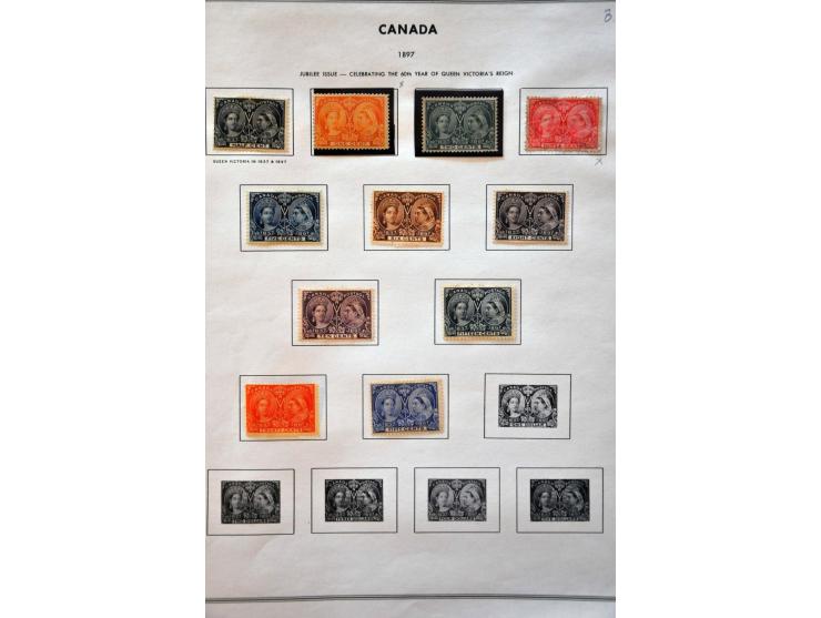 1866-1984 including duplicates and some New Foundland in 3 stockbooks and 1 Harris album 