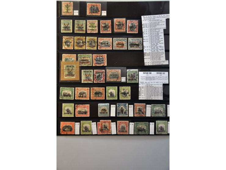 nice collection used between SG1 and SG 302 and postage dues, including many better ex. and sets, some varieties (imperf pair