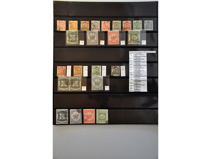 nice collection used between SG1 and SG 302 and postage dues, including many better ex. and sets, some varieties (imperf pair