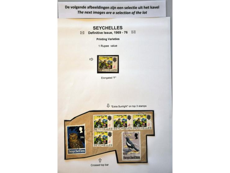 Definitive Issue 1969-1976 a specialised collection **, used and on cover including pane's, watermark varieties, plate flaws,