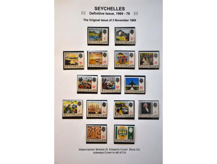 Definitive Issue 1969-1976 a specialised collection **, used and on cover including pane's, watermark varieties, plate flaws,