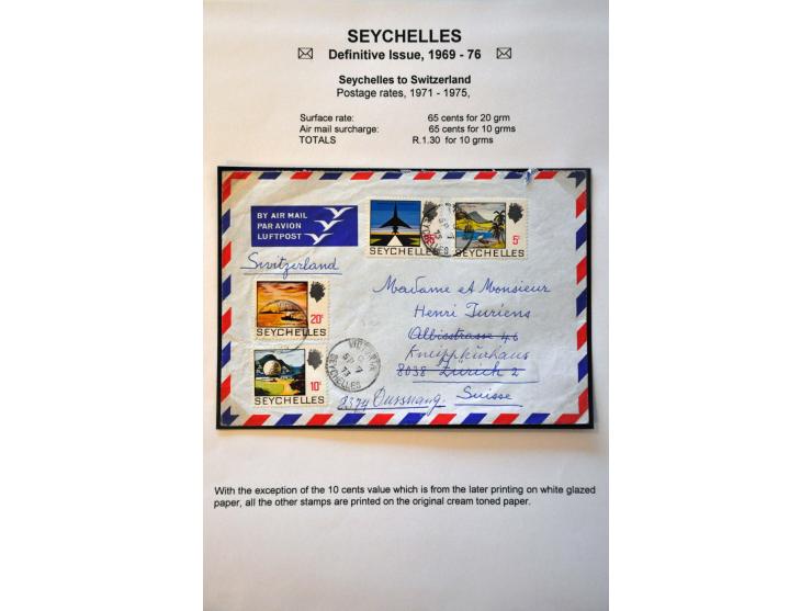 Definitive Issue 1969-1976 a specialised collection **, used and on cover including pane's, watermark varieties, plate flaws,