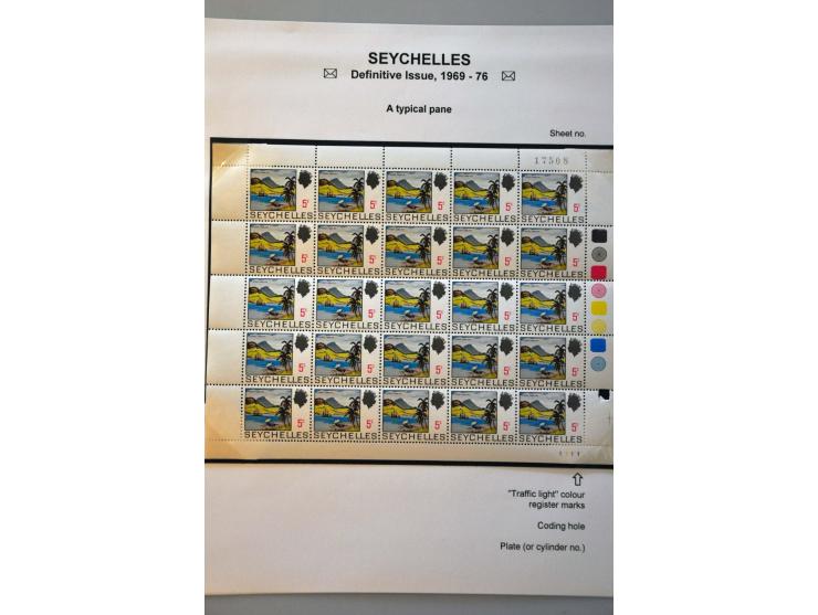 Definitive Issue 1969-1976 a specialised collection **, used and on cover including pane's, watermark varieties, plate flaws,