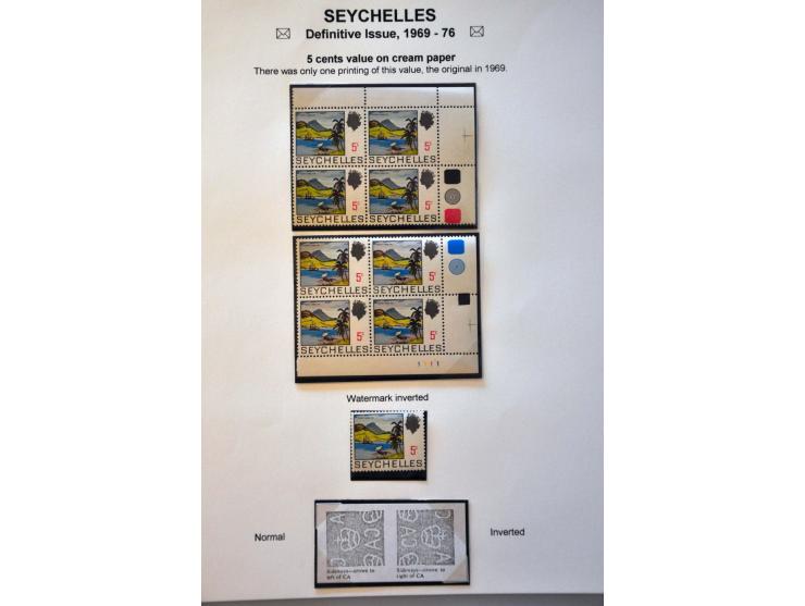 Definitive Issue 1969-1976 a specialised collection **, used and on cover including pane's, watermark varieties, plate flaws,