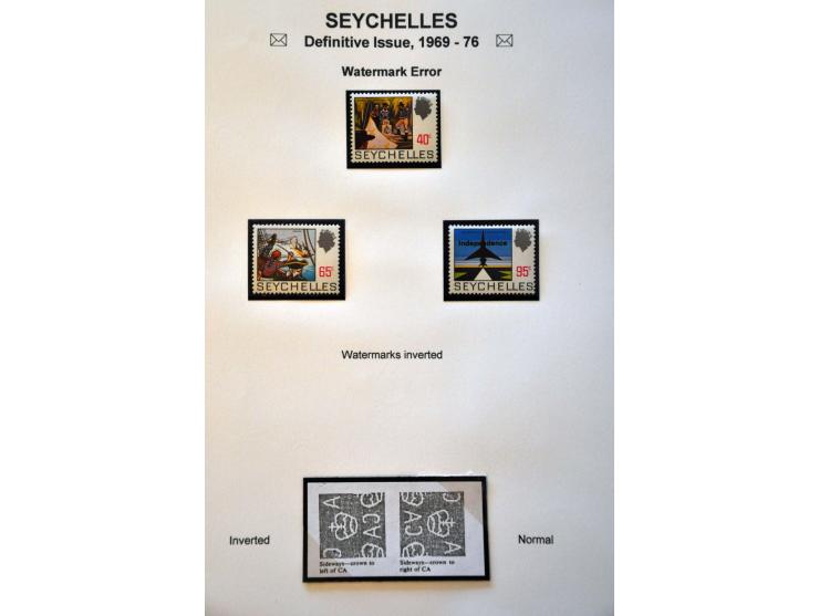 Definitive Issue 1969-1976 a specialised collection **, used and on cover including pane's, watermark varieties, plate flaws,