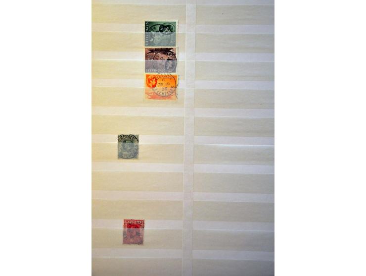collection including many postmarks and better ex. in stockbook  