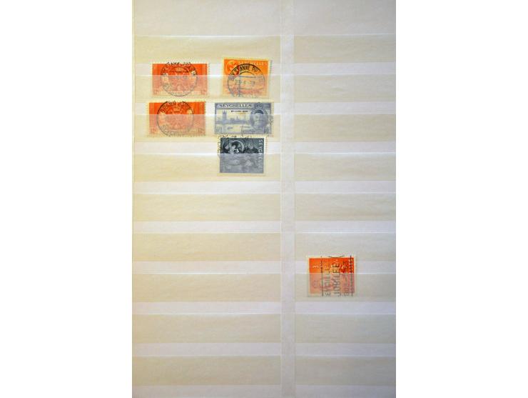 collection including many postmarks and better ex. in stockbook  
