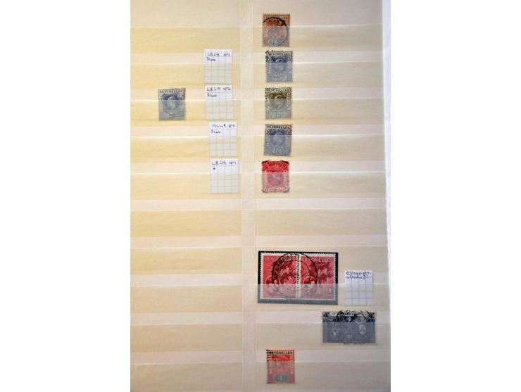 collection including many postmarks and better ex. in stockbook  