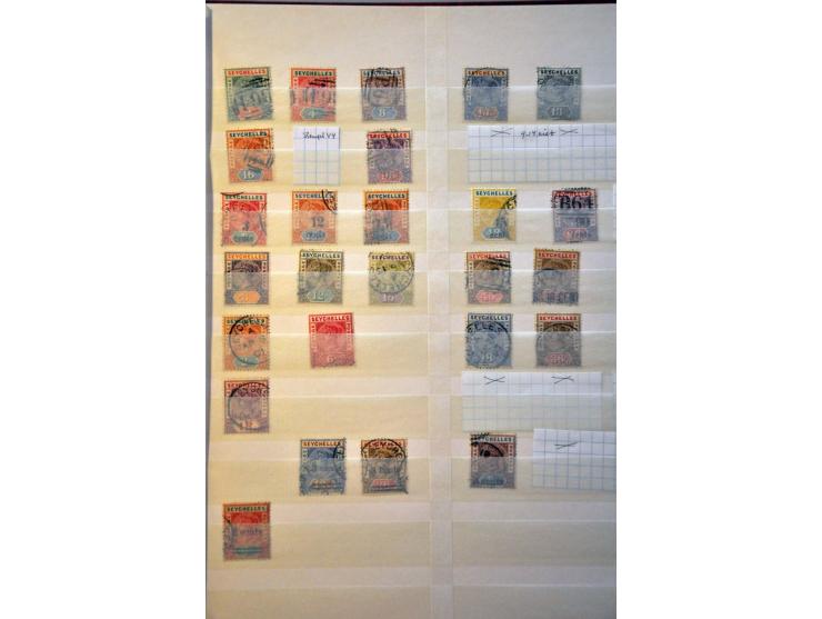 collection including many postmarks and better ex. in stockbook  