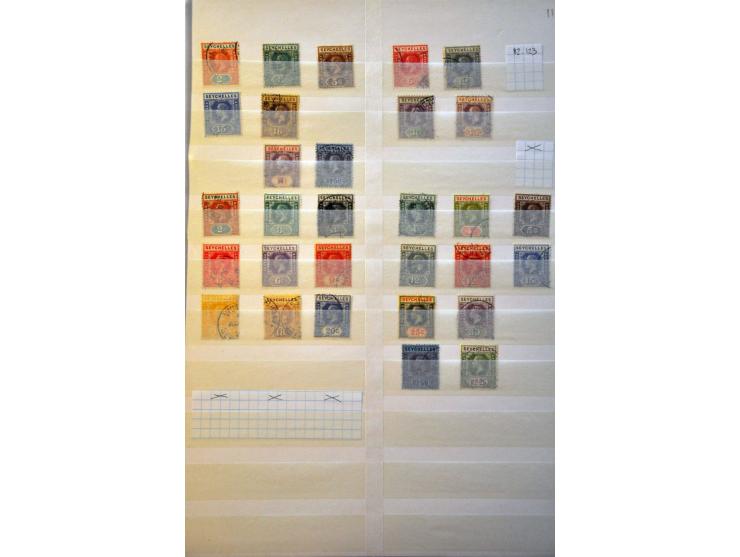 collection including many postmarks and better ex. in stockbook  