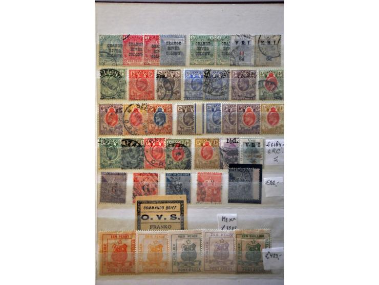 , Natal, Orange Free State, Transvaal etc. including better material and forgeries in small stockbook
