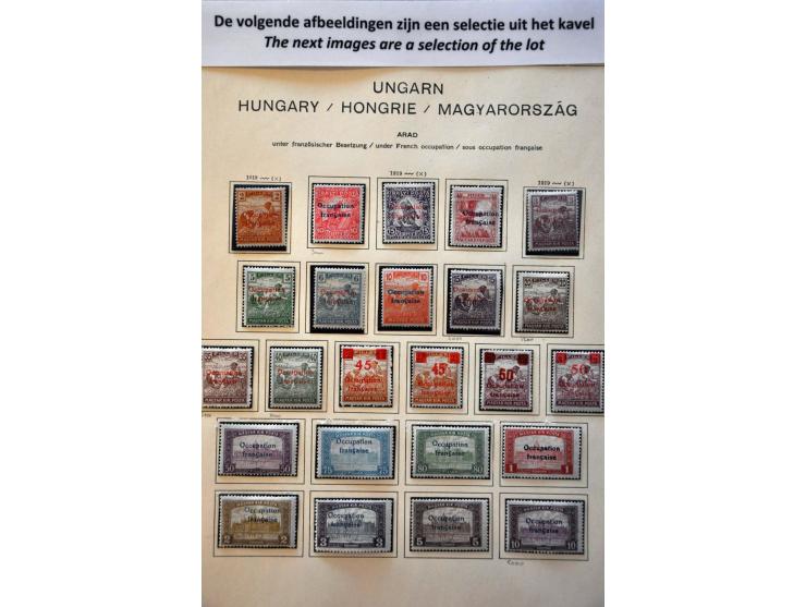 collection with a.o. French Occupation, Romanian Occupation, Lajtabansag (Western Hungary) etc. in binder
