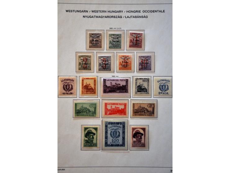 collection with a.o. French Occupation, Romanian Occupation, Lajtabansag (Western Hungary) etc. in binder