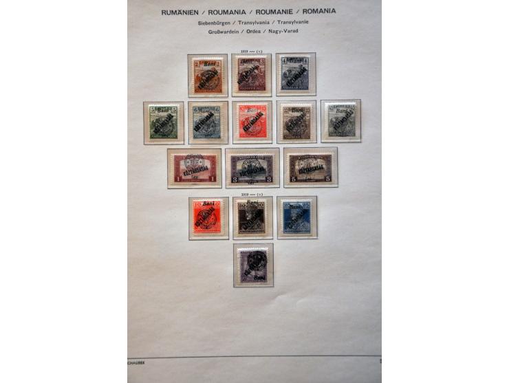 collection with a.o. French Occupation, Romanian Occupation, Lajtabansag (Western Hungary) etc. in binder