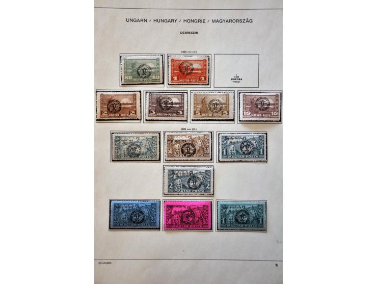 collection with a.o. French Occupation, Romanian Occupation, Lajtabansag (Western Hungary) etc. in binder