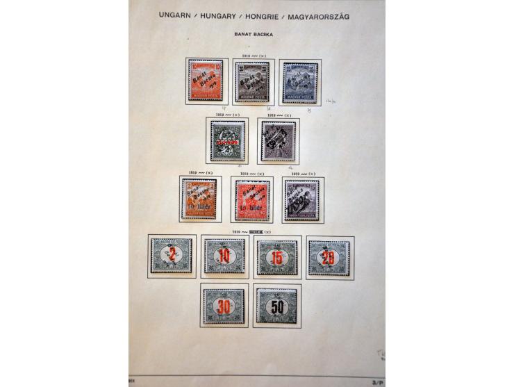 collection with a.o. French Occupation, Romanian Occupation, Lajtabansag (Western Hungary) etc. in binder