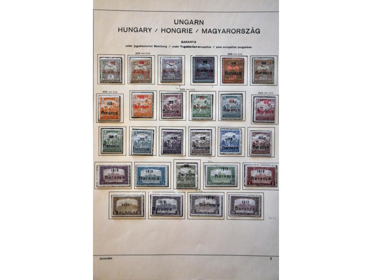 collection with a.o. French Occupation, Romanian Occupation, Lajtabansag (Western Hungary) etc. in binder