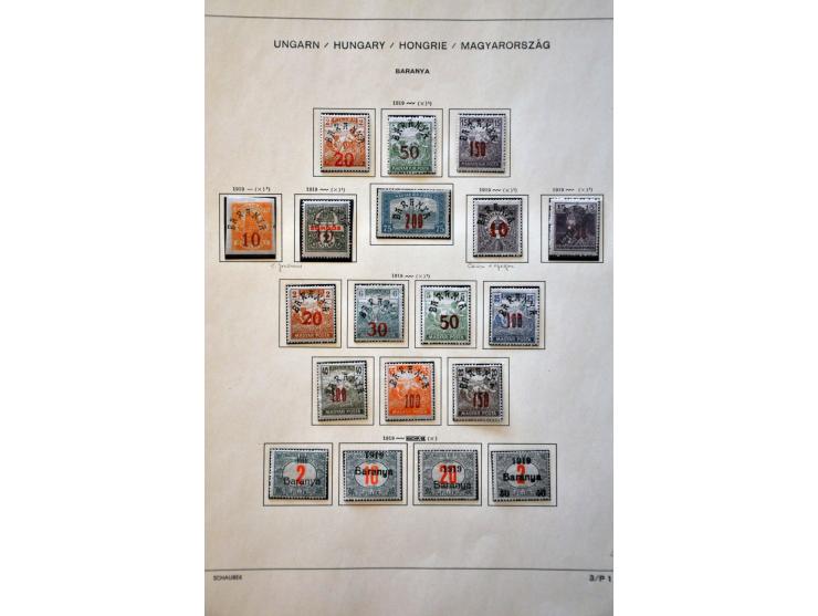 collection with a.o. French Occupation, Romanian Occupation, Lajtabansag (Western Hungary) etc. in binder