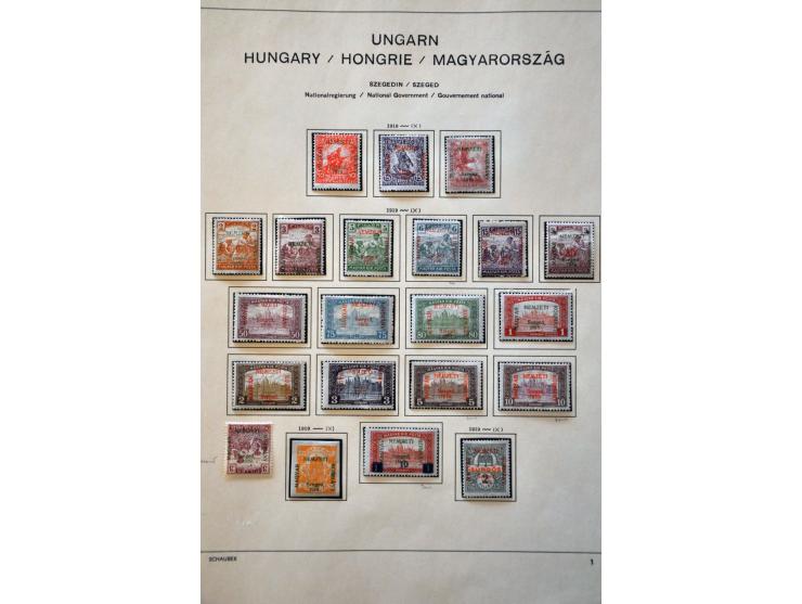 collection with a.o. French Occupation, Romanian Occupation, Lajtabansag (Western Hungary) etc. in binder