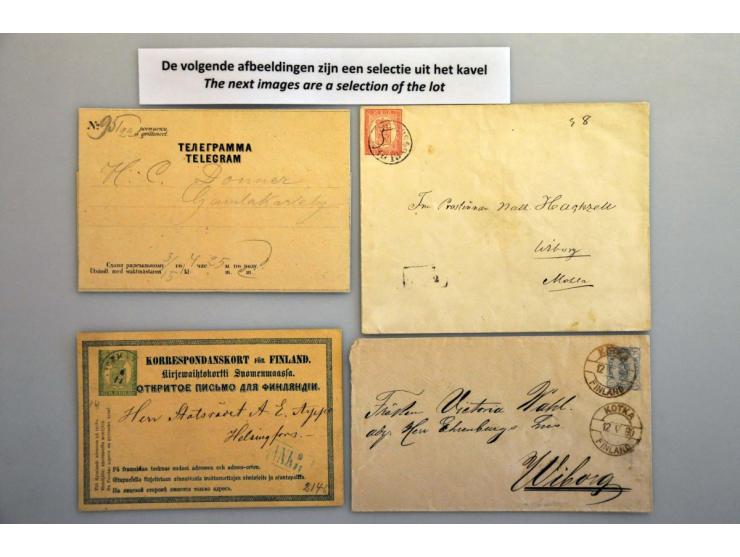 collection of about 200 covers/postal stationery ca. 1860-1990 with better items in binder