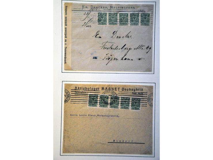 collection of about 200 covers/postal stationery ca. 1860-1990 with better items in binder