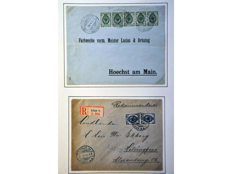 collection of about 200 covers/postal stationery ca. 1860-1990 with better items in binder
