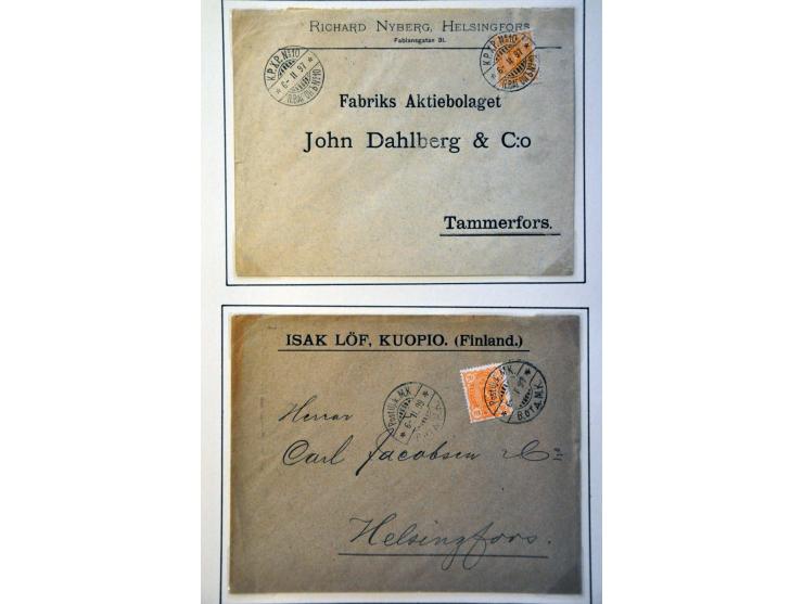 collection of about 200 covers/postal stationery ca. 1860-1990 with better items in binder