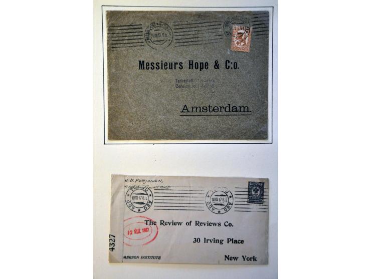 collection of about 200 covers/postal stationery ca. 1860-1990 with better items in binder